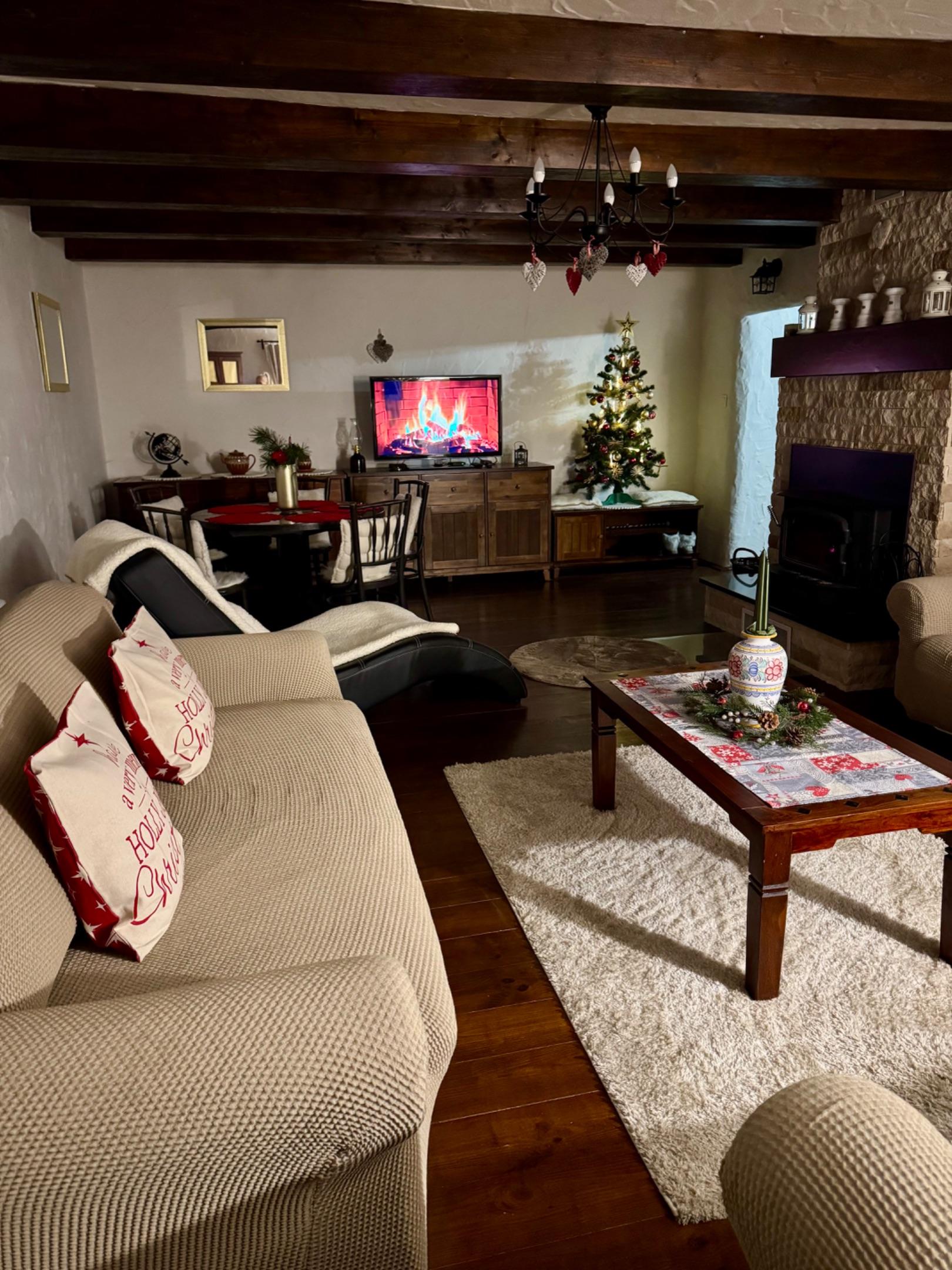 Wohnzimmer - Ferienhaus Tabia