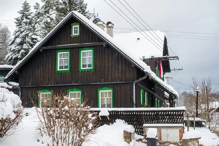 Berghütte Hugo im Winter