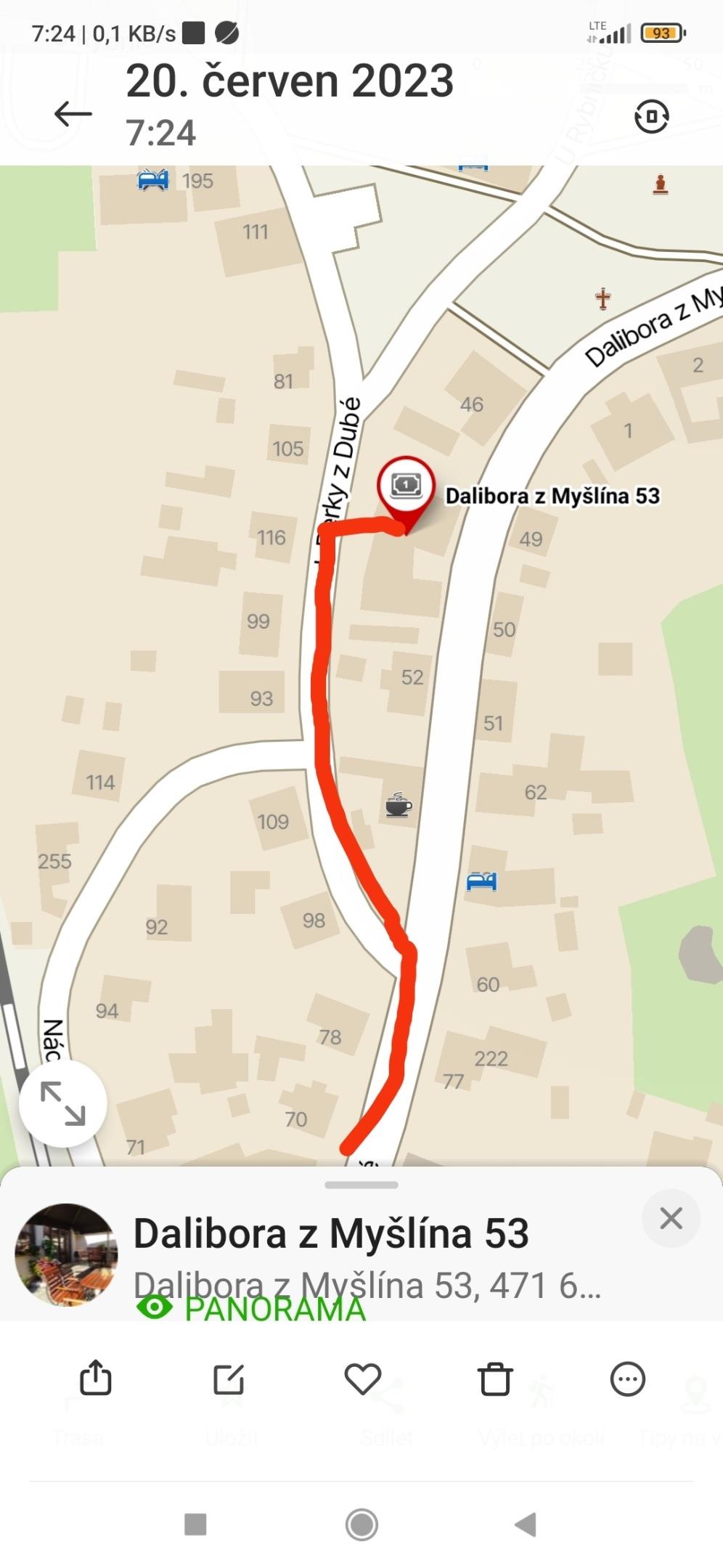 Mapa pro ubytko  
- Apartmán  4
- Pokoj č. 5 - Ubytko Mácháč