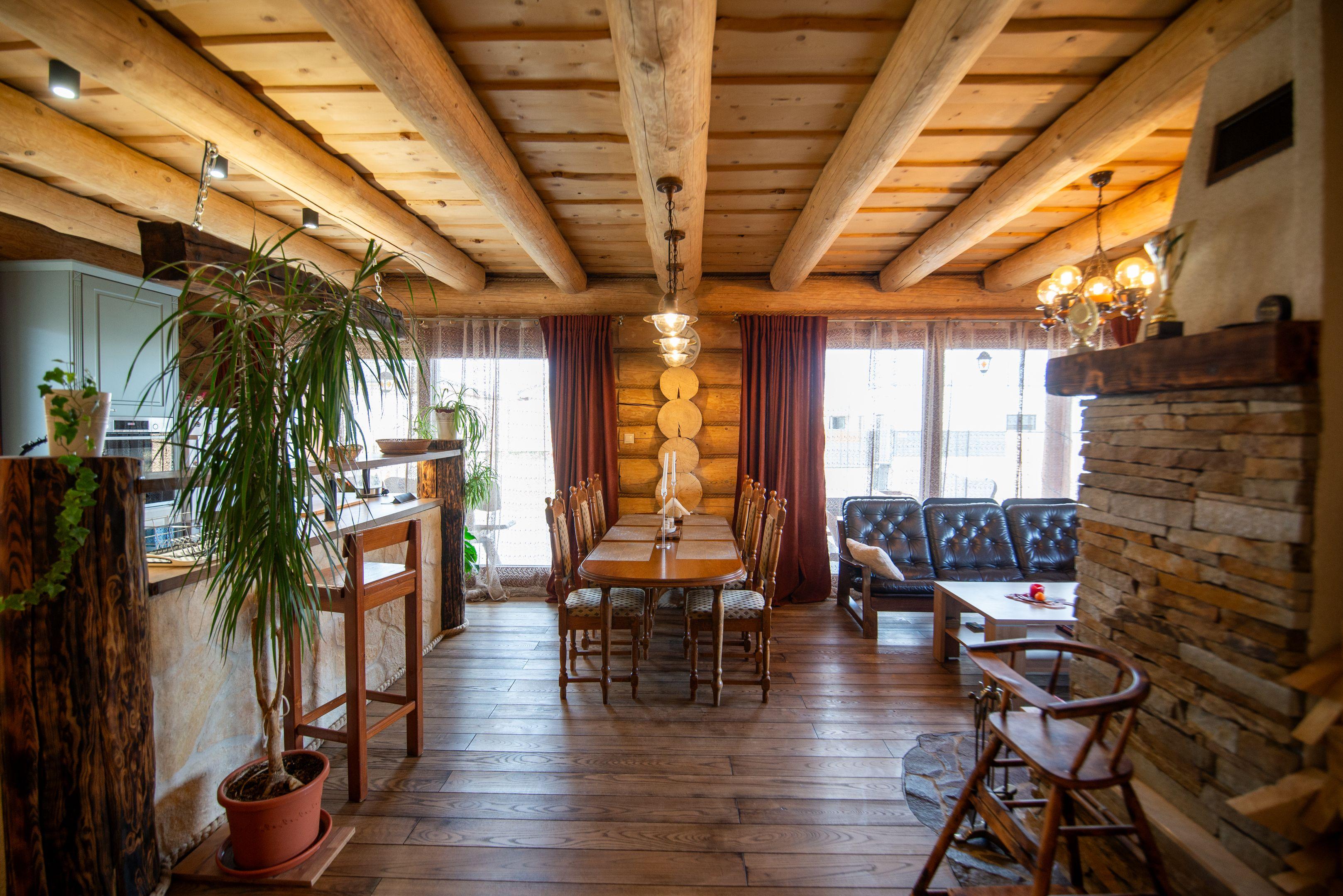 Wohnzimmer -  Zrub Kriváň - Chalet with Mountain View