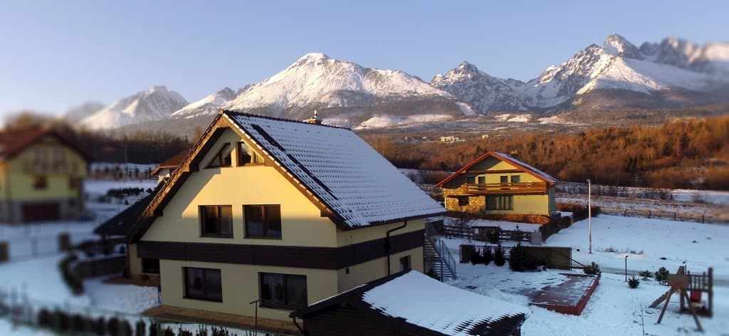 Apartmány Vista v zimě