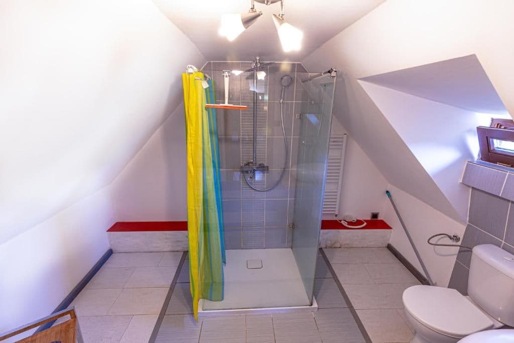 Badezimmer mit Toilette - Blockhaus Goralský Dvor