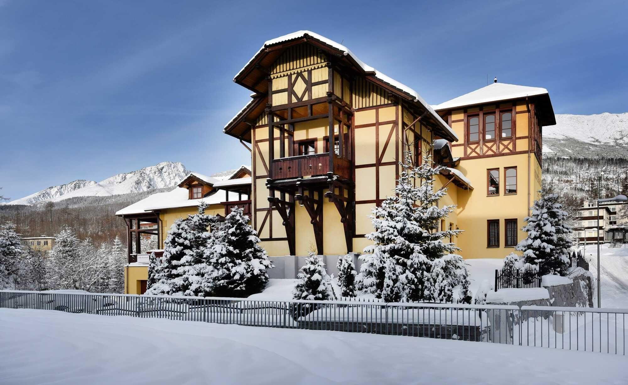 Villa Kunerad v zime