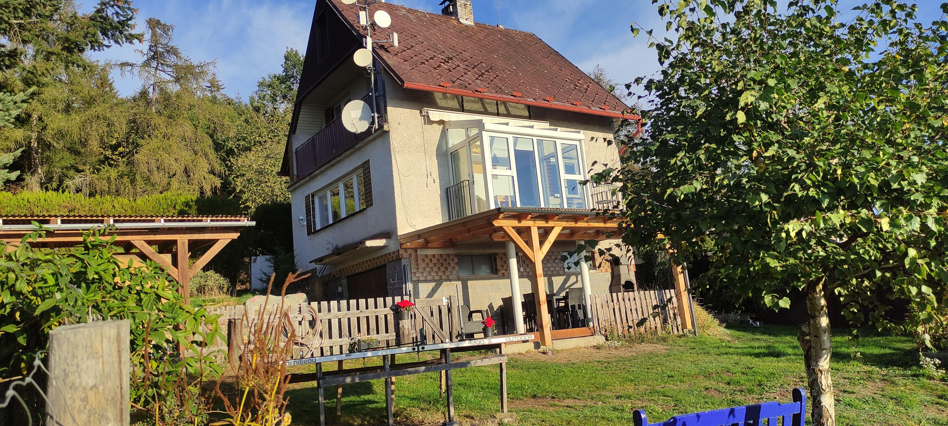 Chata Panorama Šumavy v létě