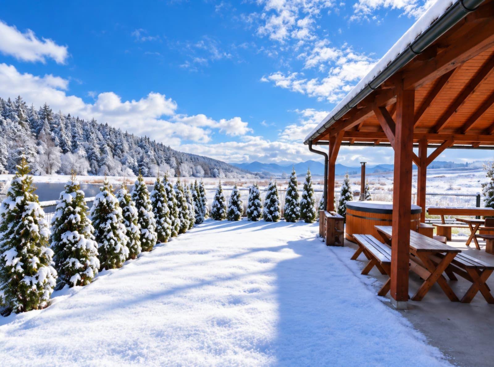 Domek Valča - Snowland w zimie