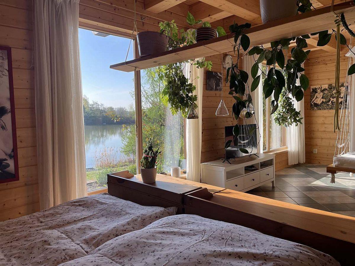 Appartement mit 1 Schlafzimmer  - Apartment in einer blockhütte am see