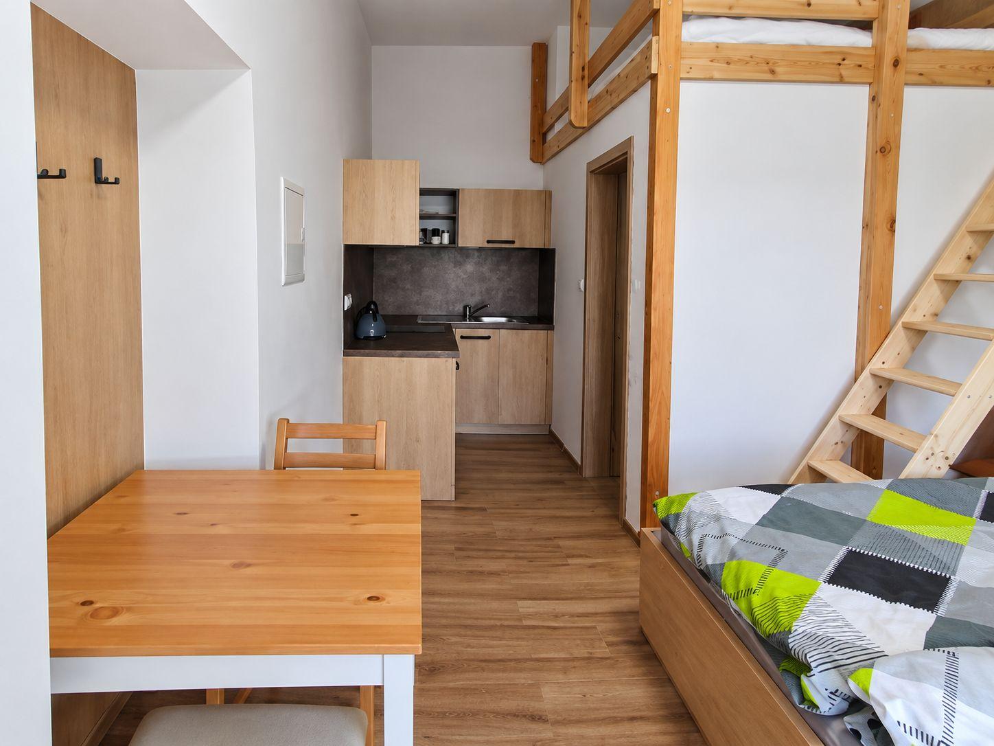 Apartmán Hruška Čtyřlůžkové studio - Ubytování Zahrada