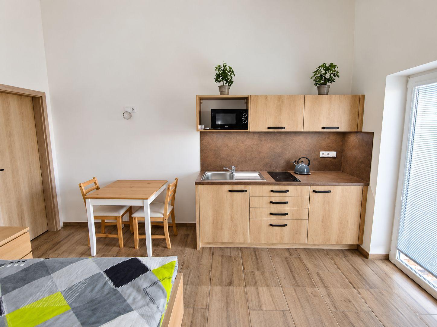 Apartmán Třešeň Dvoulůžkové studio - Ubytování Zahrada