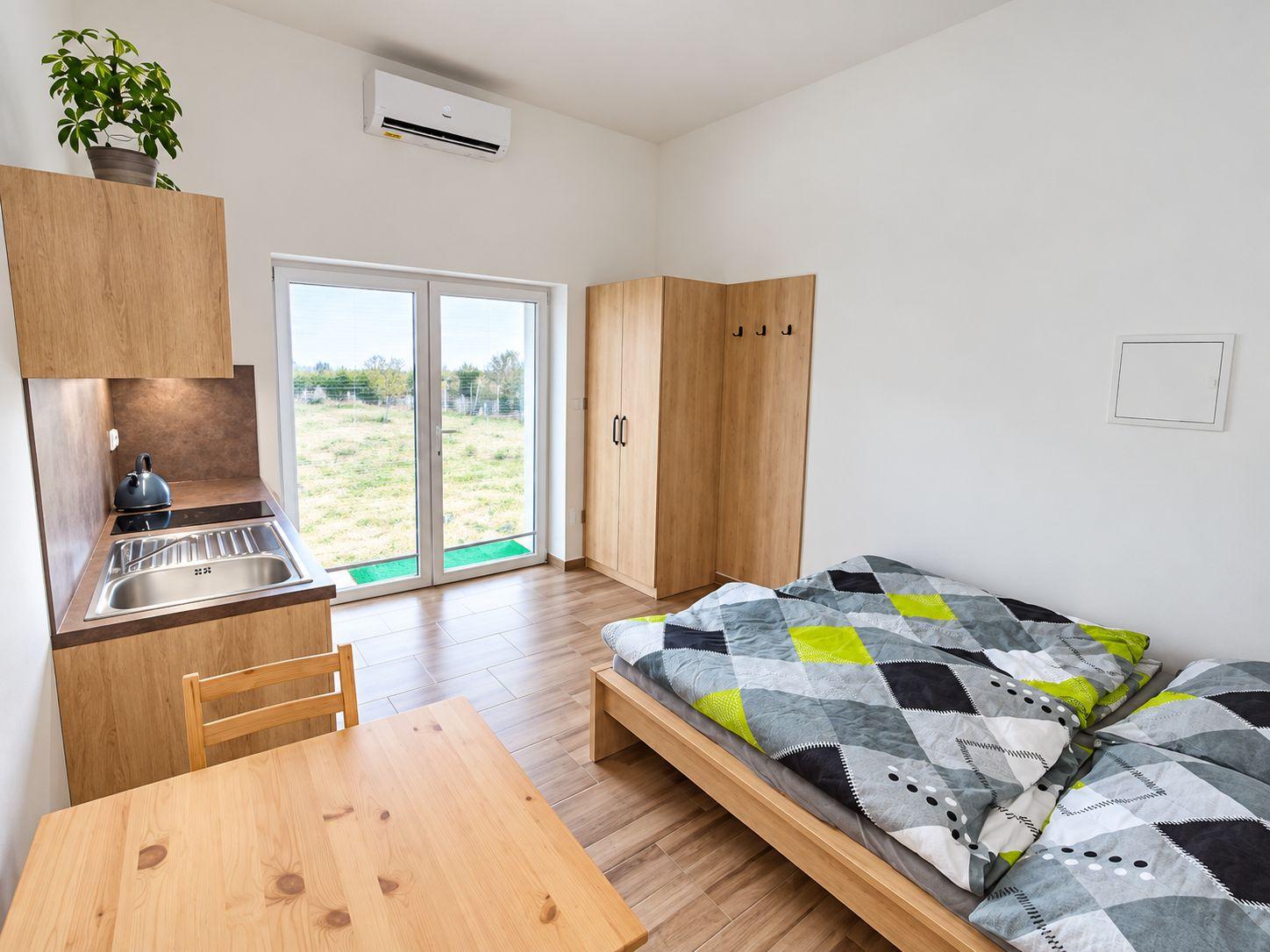 Apartmán Třešeň Dvoulůžkové studio - Ubytování Zahrada