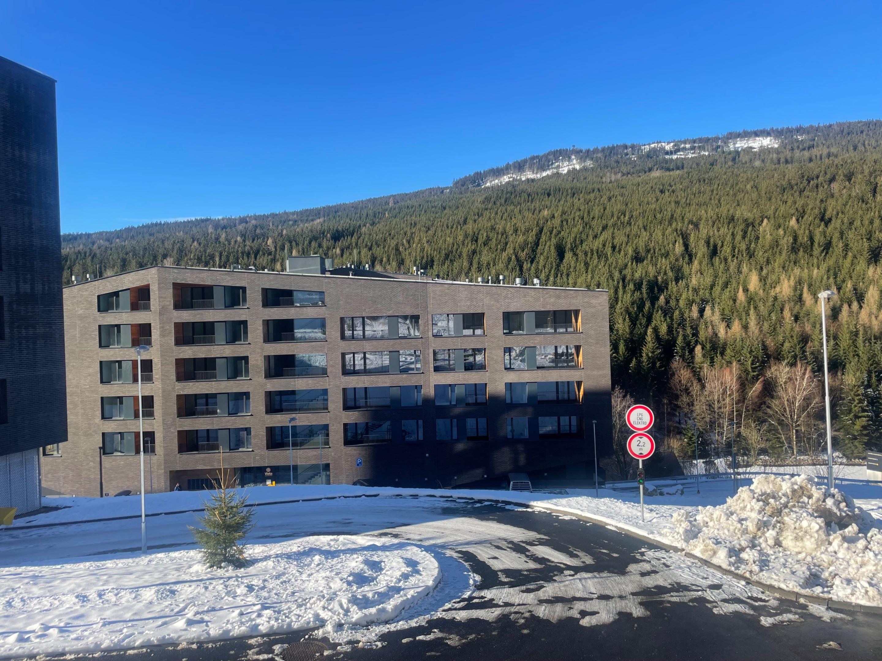 Exteriér - Apartmán s výhledem na sjezdovku