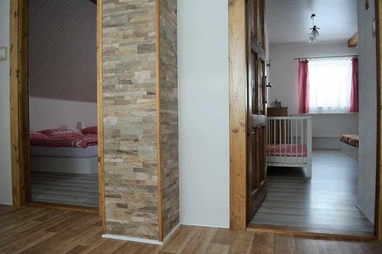 Dvoulůžkový pokoj v patře  - Chalupa Nová Víska v Jizerkách