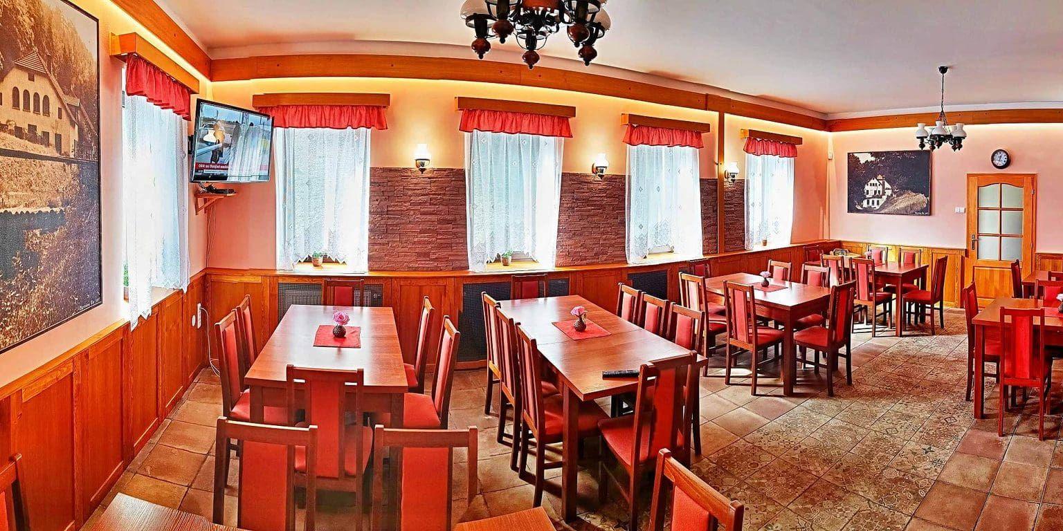 Společenská místnost - Penzion Bartošova pec