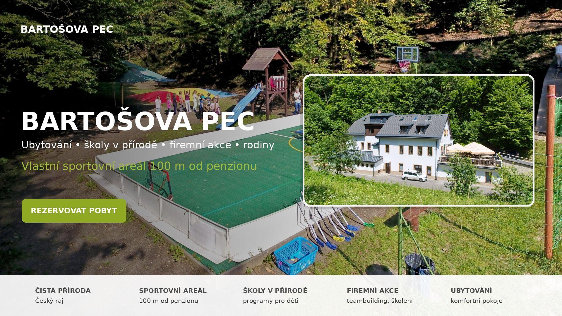 Exteriér - Penzion Bartošova pec