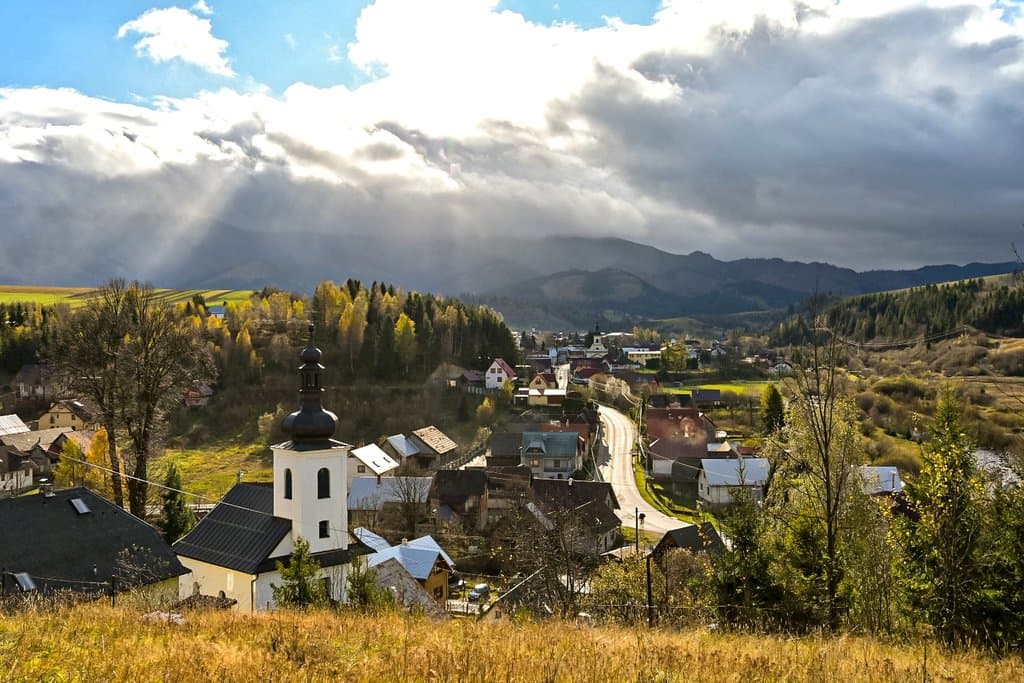 pohľad na  časť obcí Habovka a Zuberec - Chata Leginus