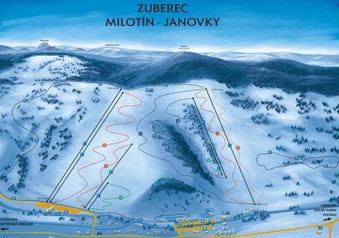 Milotín - Janovky v Zuberci - Chata pri studenom vodopáde