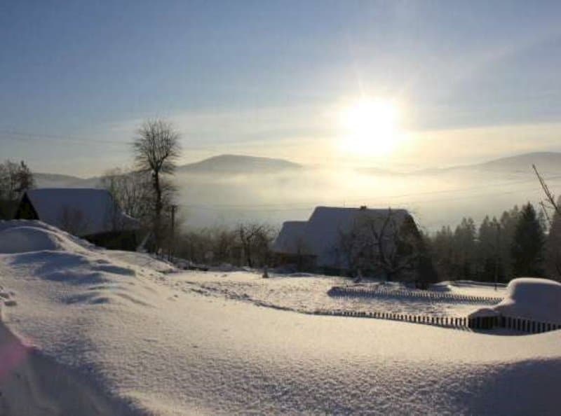 Ferienhaus Beskydok im Winter