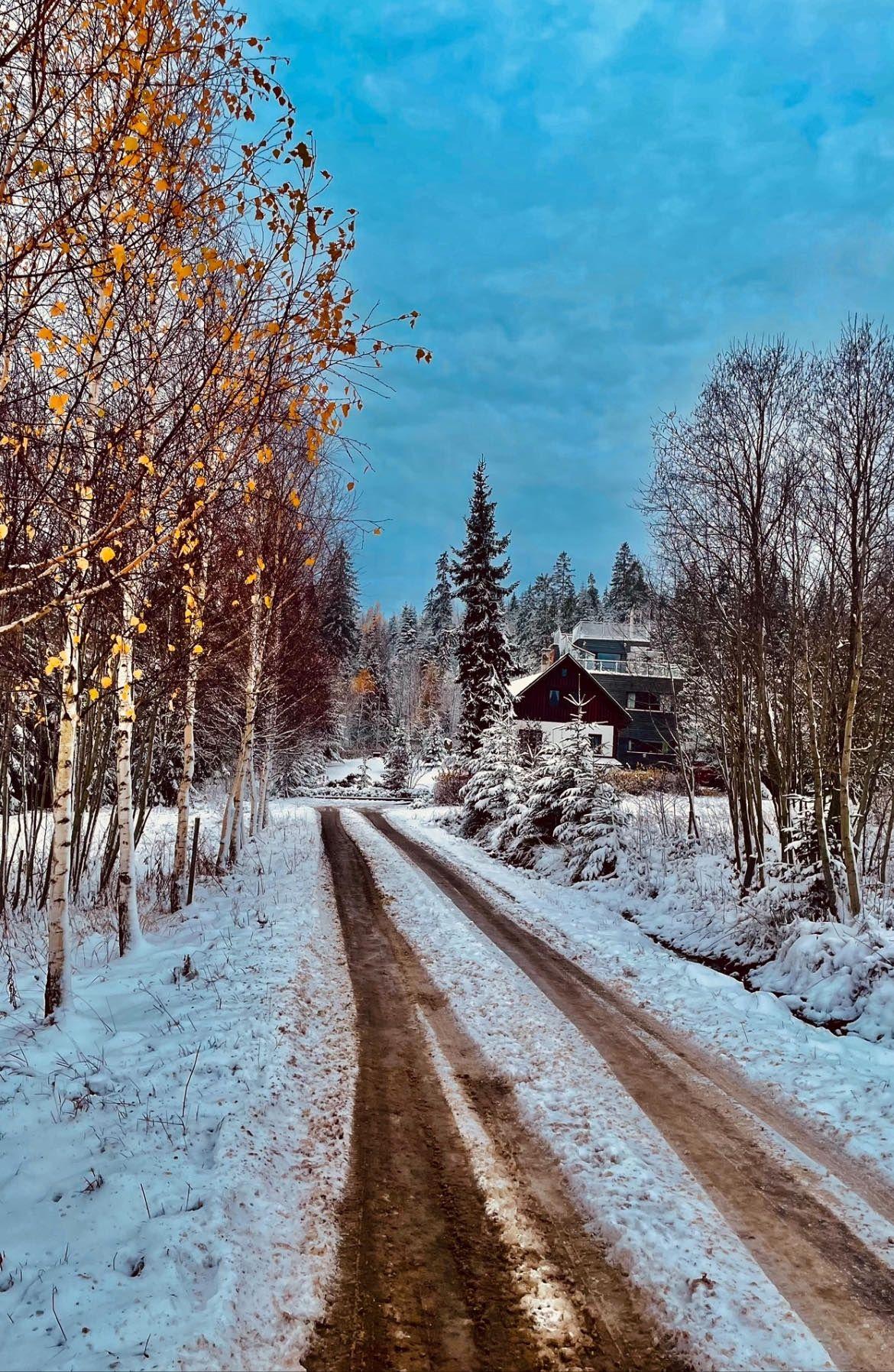Ferienhaus pod Babou horou im Winter