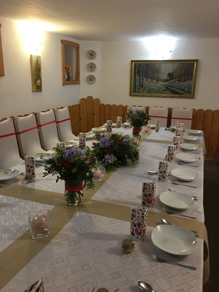 priestory pripravené na svadbu - Ferienhaus Barborka Mojtín