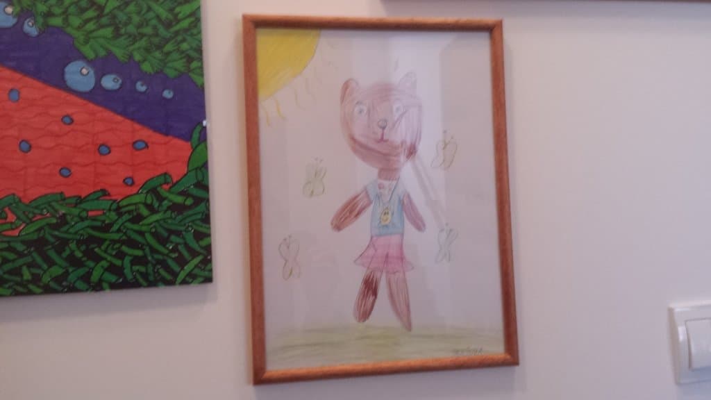 Tvorby ubytovaných mladých umelcov - Apartmánový dom Paladin