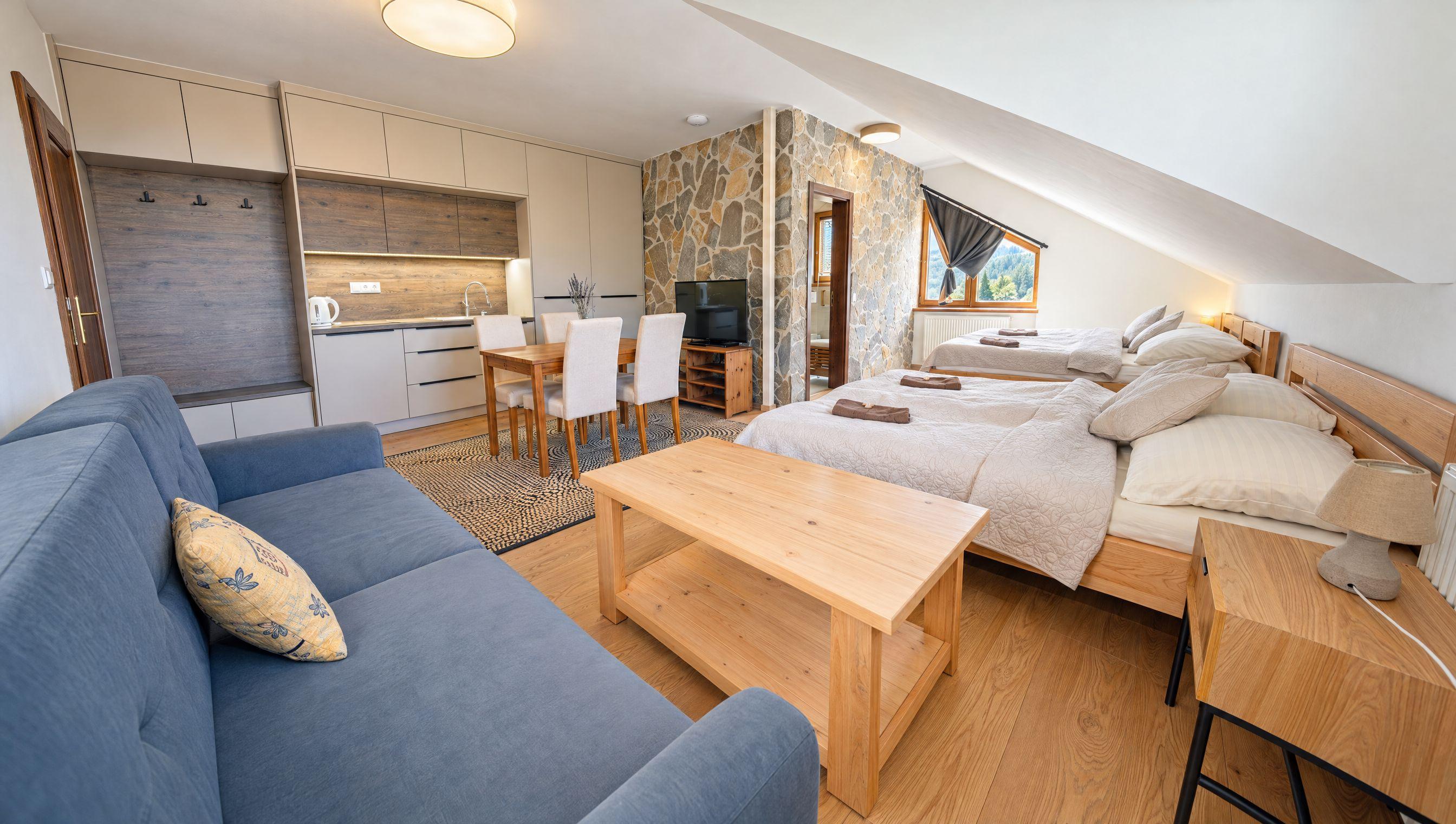 Apartmán č. 7 - za príplatok Apartmán s 1 spálňou - Apartmánová Chata Tichá