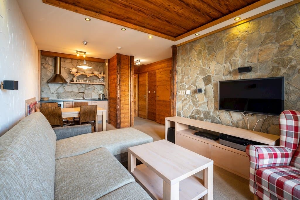 Apartmán s 1 spálňou v hlavnej budove A - Výhľad na Tatry  - Súkromné Apartmány v Hoteli Kukučka