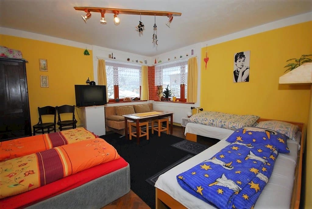 bedroom 2   1  1   1, TV sat , ladnička, umývadlo - Privát Henry