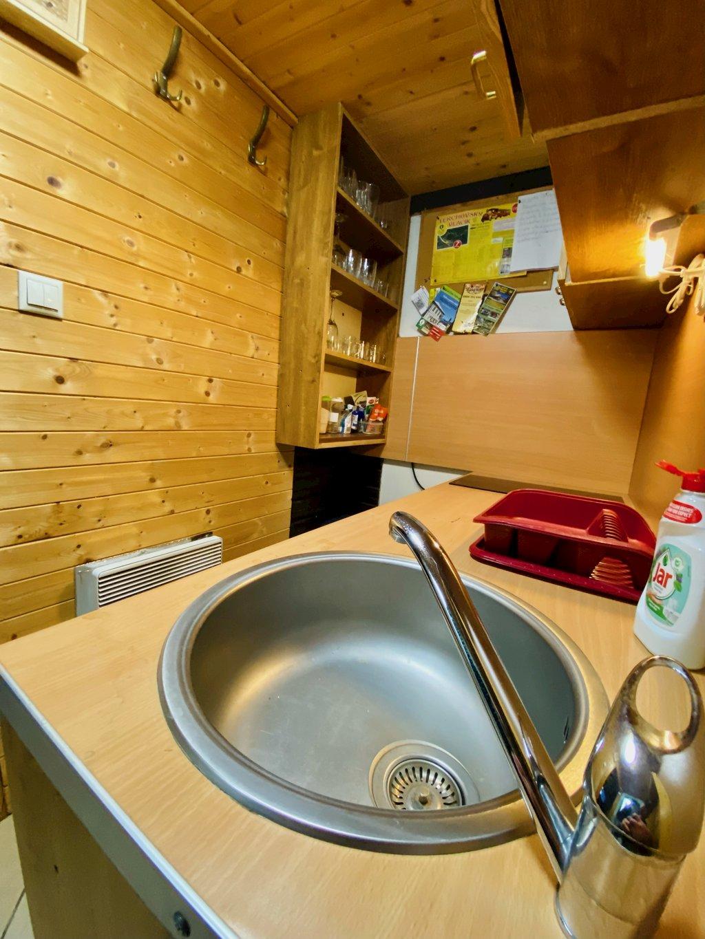 Kuchyň - Chaloupka Sokolí dvor s wellness