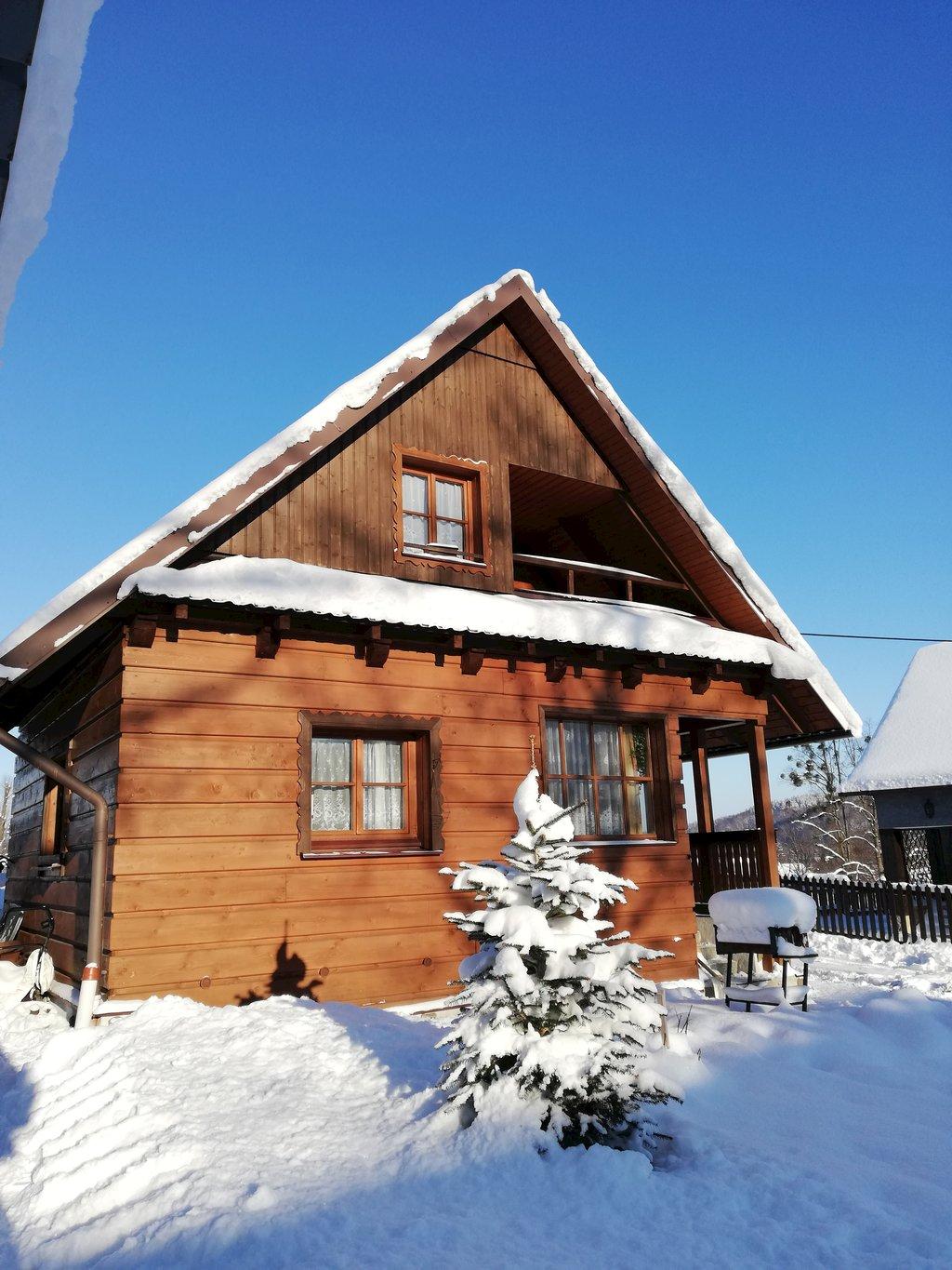 Házikó Ostravice télen