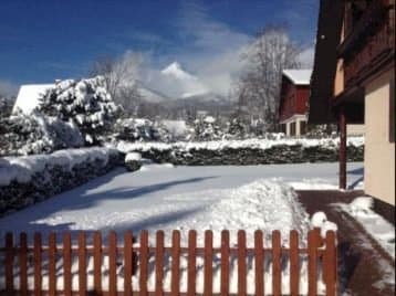 Pohľad na Vysoké Tatry v zime - Chata u Milana