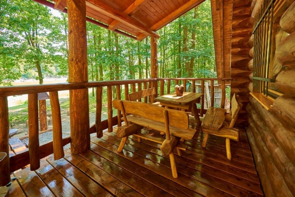 Wellness srub na Vranovské přehradě Starý Petřín