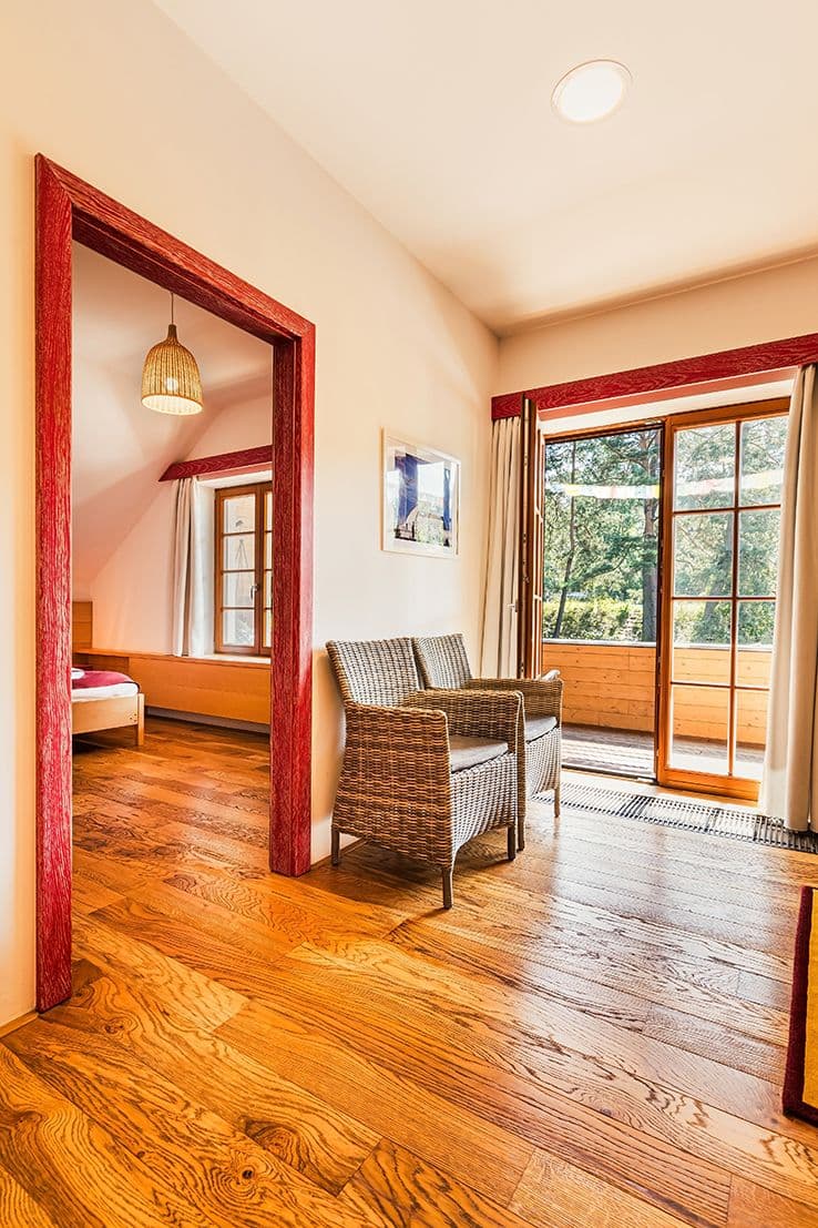 Apartmá s balkónem Apartmán s 1 ložnicí - Penzion Statek Samsara