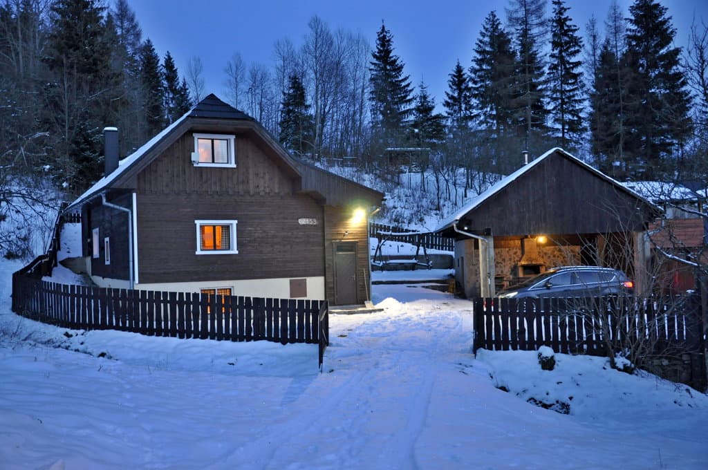 Chalupa na Tižine im Winter