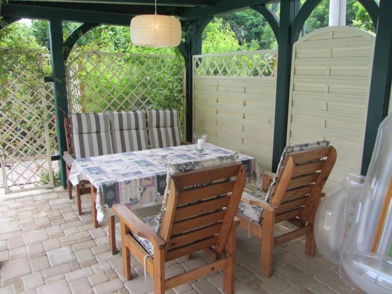 Pergola pri bazéne - Ferienhaus Rose Cottage Kovačov pri Štúrove