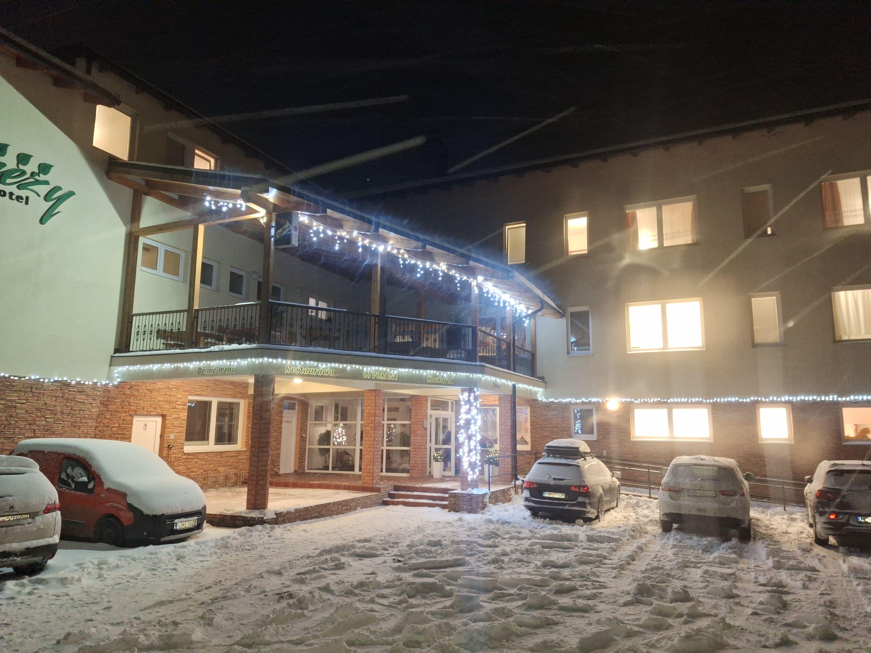 Agrohotel Tri Brezy télen