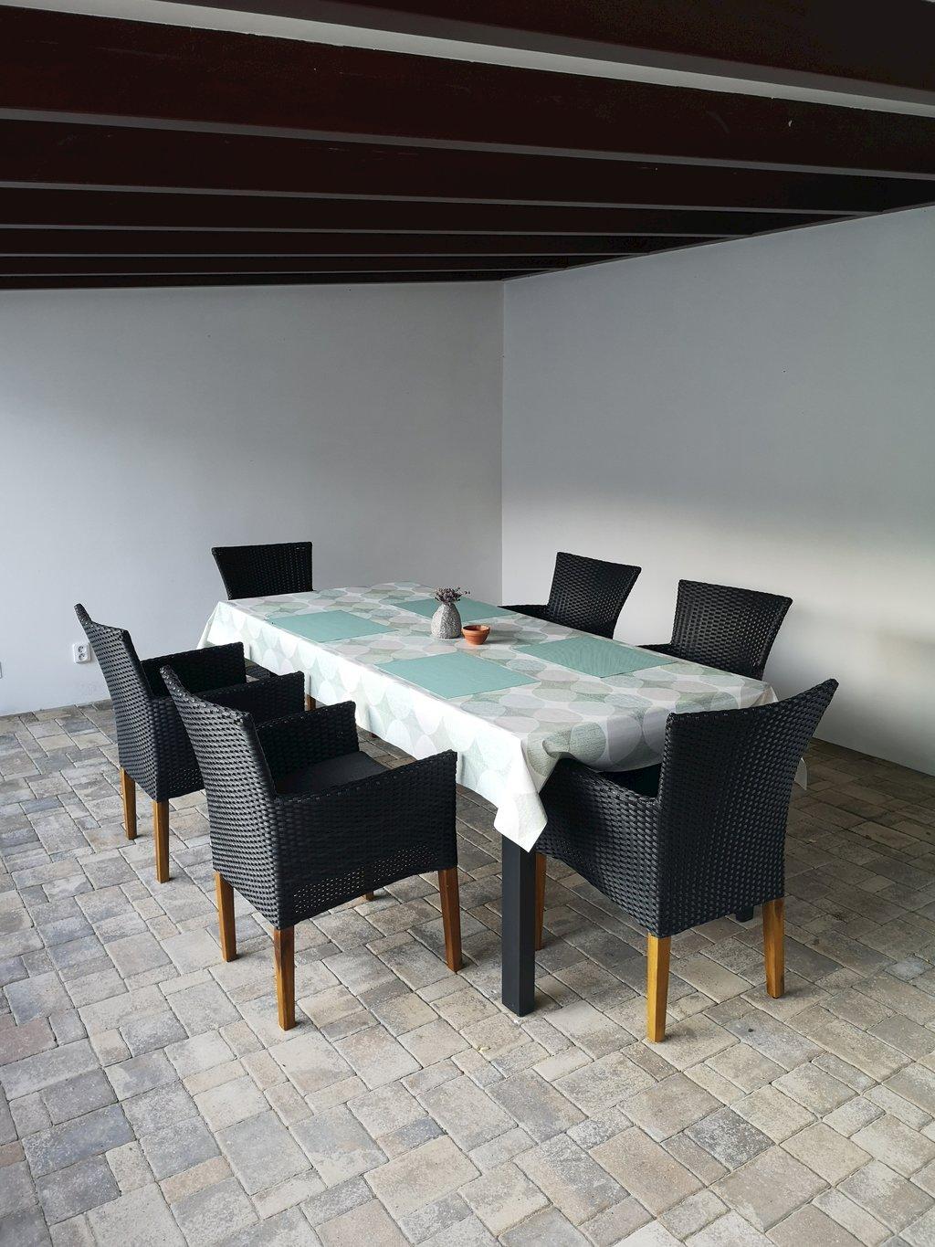 Venkovní zastřešené sezení - Apartmán Ždírecký důl