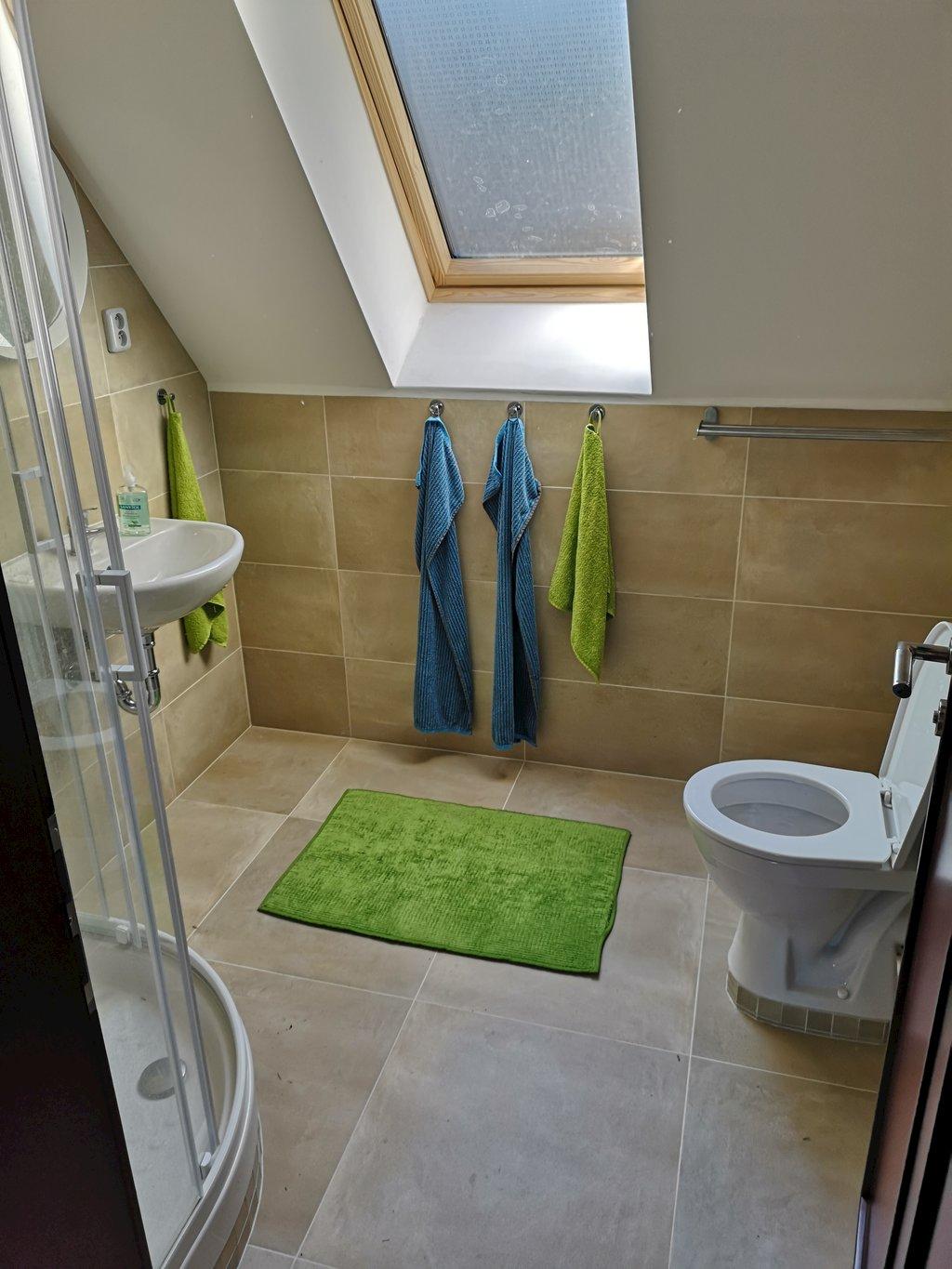 Koupelna a WC - Apartmán Ždírecký důl