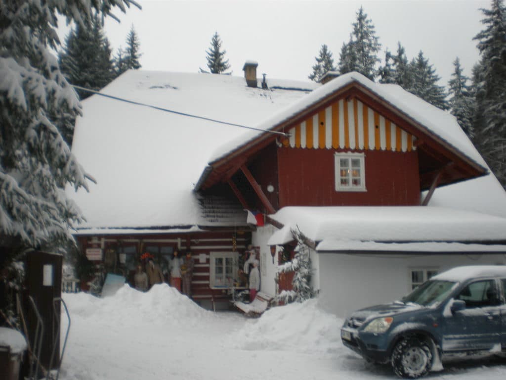Exteriér - Chata Mlýn u skály