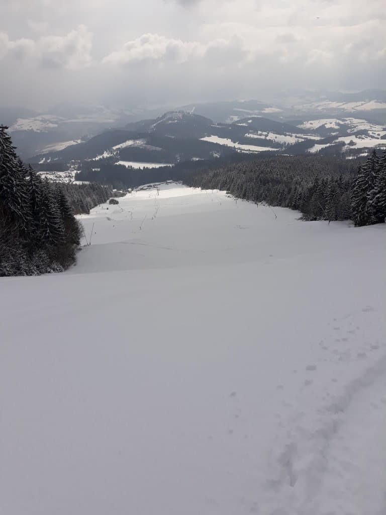 Stred zjazdovky - Domek Stred Kubínska hoľa