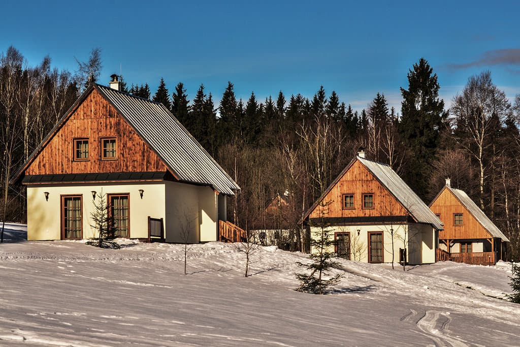 Horské chaty Amenity Resort Orlické hory v zimě