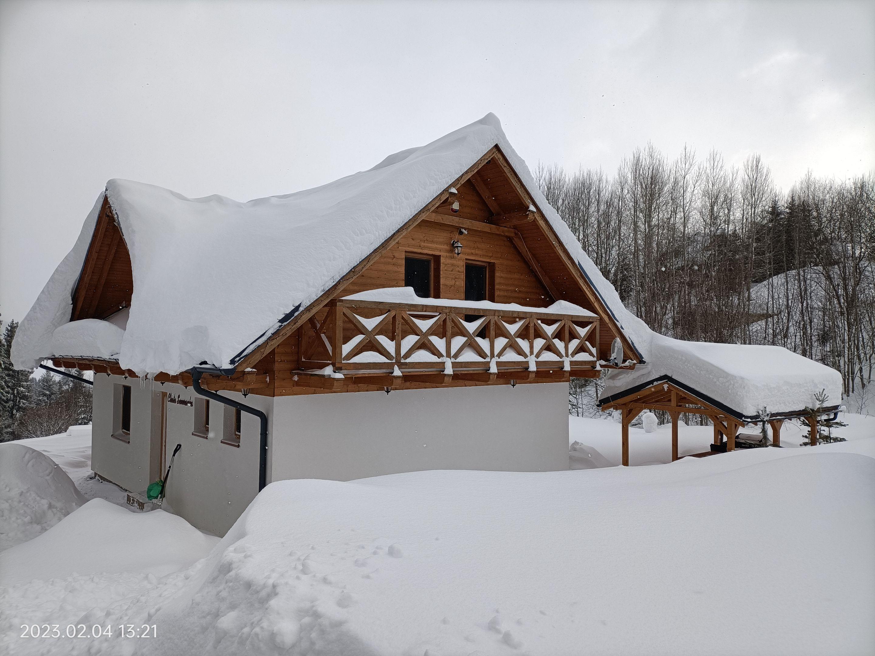 Ferienhaus Severanka im Winter