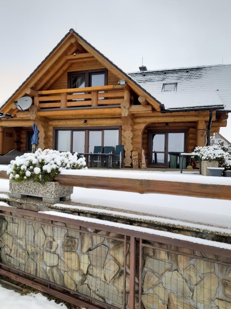 Drevenica Marka v zime - Chalet Marka