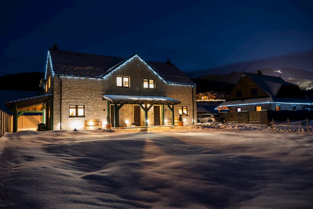 Landhaus Toscana im Winter