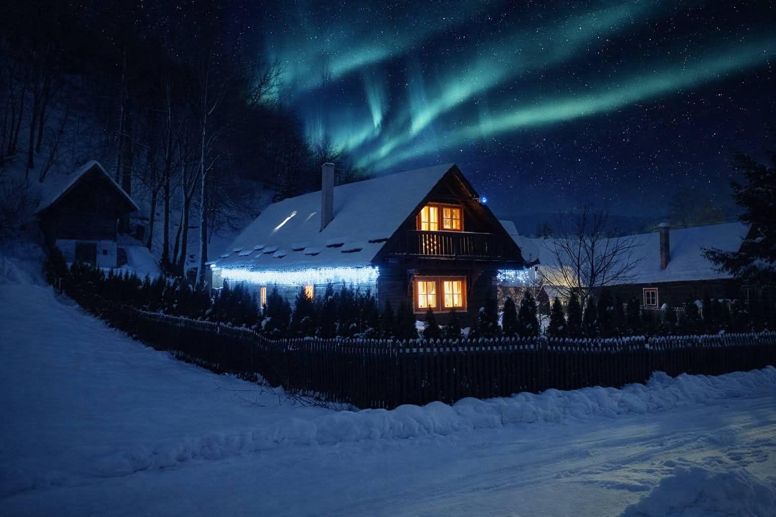 Cottage Barunka in the winter