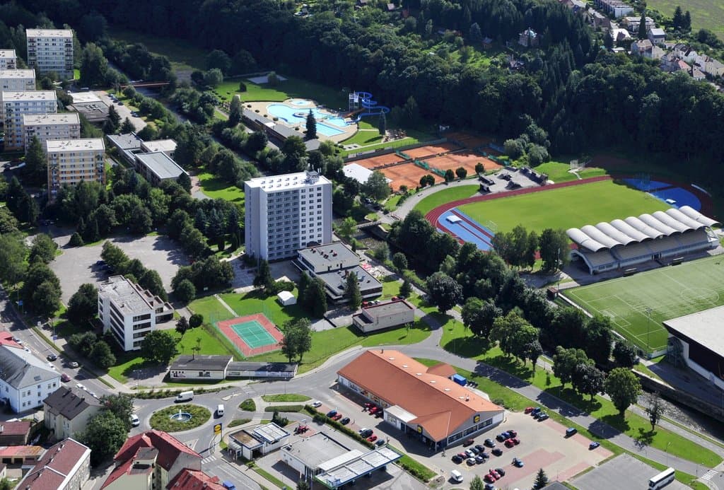 Hotel Patria v létě