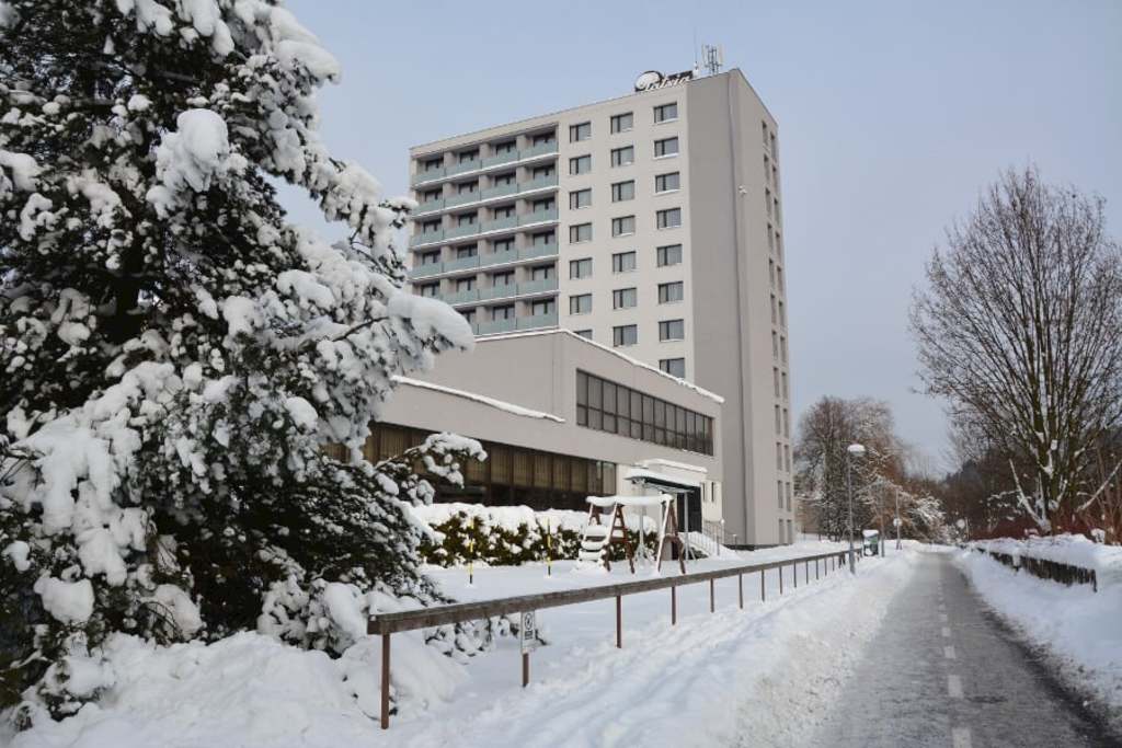 Hotel Patria v zimě