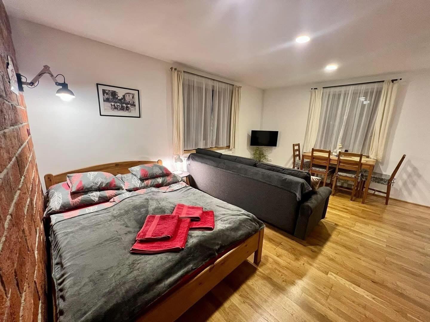 Apartmán č. 1 Apartmán s 1 spálňou - Apartmány Pod Kalousy 