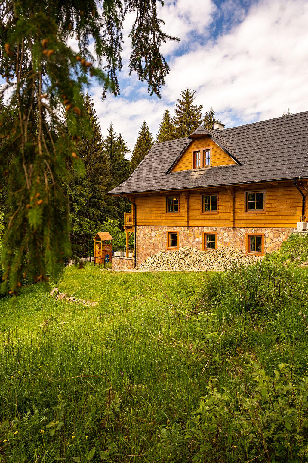 Teren zewnętrzny - Wellness Drevenica Tále s biliardom