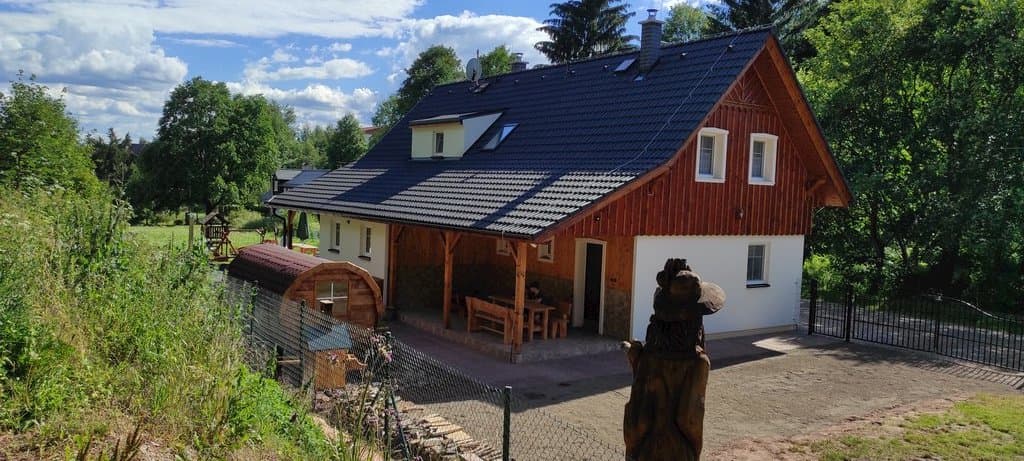 Apartmán č.2 terasa - Wellness drevenica pri lese