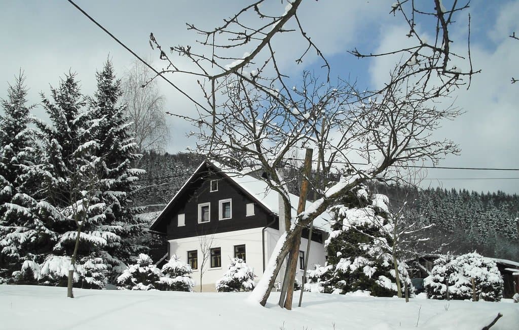 Cottage Poniklá 420 in the winter