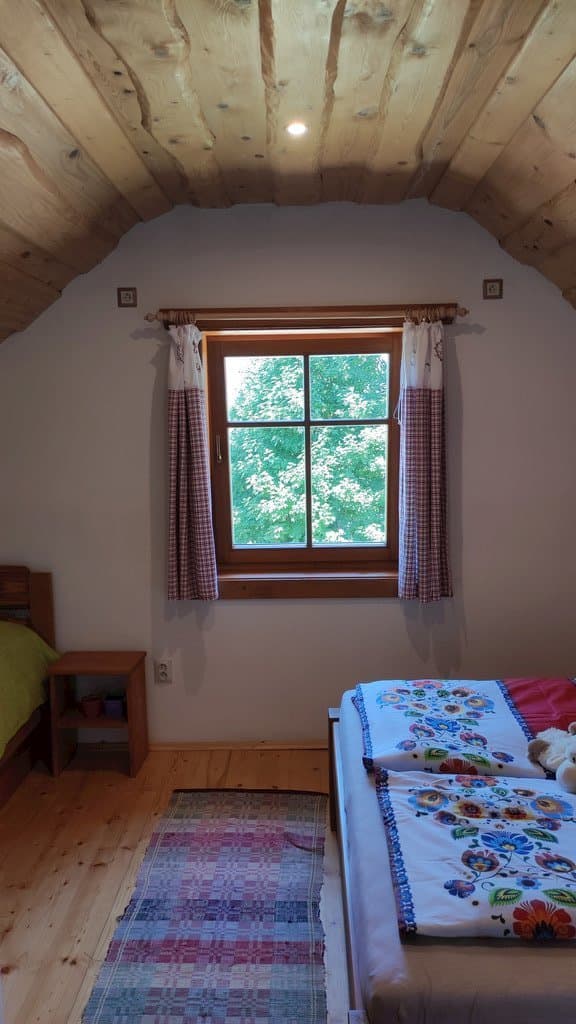Spálňa - Chaty u Bratríkov v Haligovciach